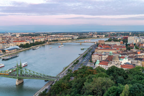 istock Budapest cityscape at sunset 1175034047