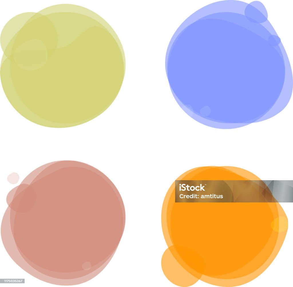 color circles circular colorful patches Circle stock vector