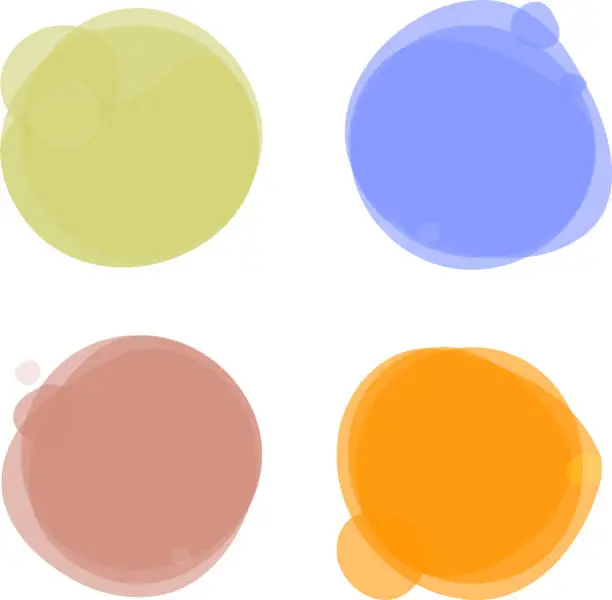 Vector illustration of color circles