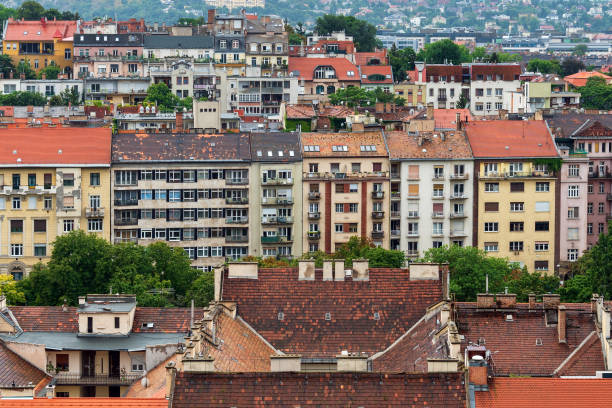 istock Budapest cityscape - residential buildings 1175036726