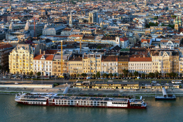 istock Budapest cityscape and Danube riverbank 1175036828