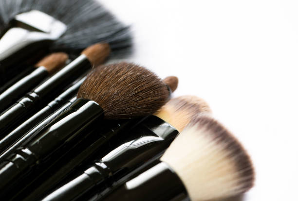 istock Makeup Brush Set Isolated In White Background 1175037561