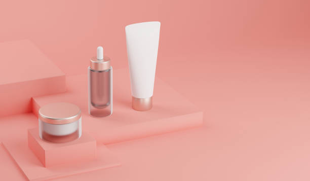 istock 3d rendering mockup cosmetic bundle for skin care. 1175043190