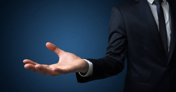 istock Businessman handing something without concept 1175043365