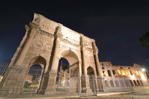 istock Arch of Constantine gate Foro Romano Rome Italy 1175043550