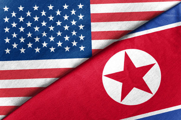 istock Relations between two countries. USA and North Korea 1175043578