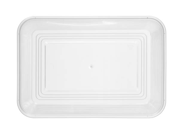 istock Plastic food box disposable top view 1175044533