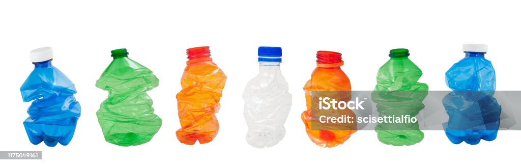 Squashed Plastic Squashed Plastic Bottles Stock Photo - Download Image Now - Plastic ...