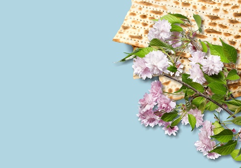 Matzahs. Jewish passover matzah isolated on background