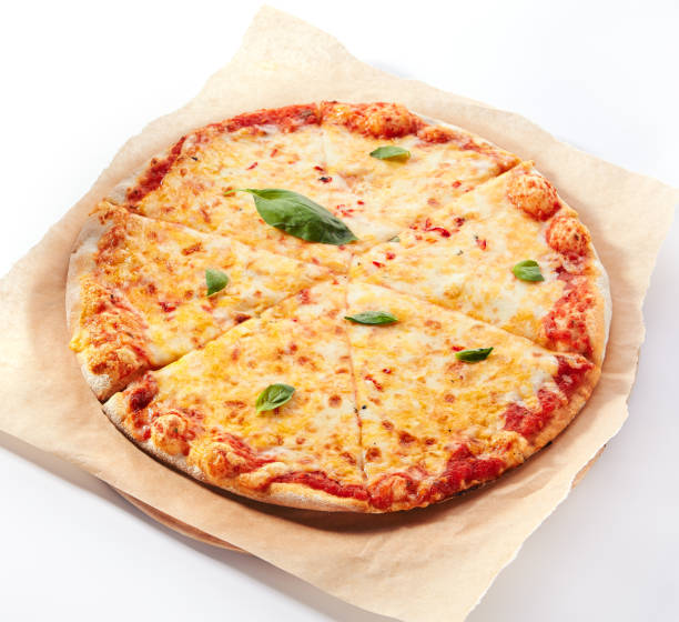 istock Pizza margarita or margherita with cherry tomatoes 1175056101