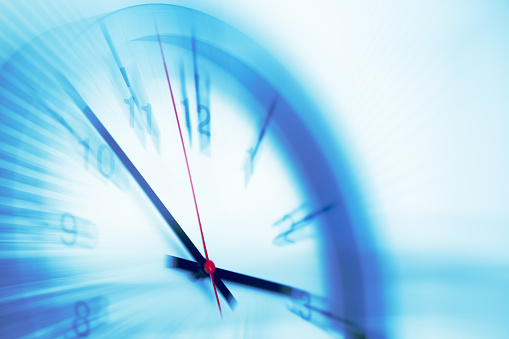 Los tiempos de velocidad rápidos cronometran las horas de trabajo de negocio sin trabajo concepto de movimiento photo
