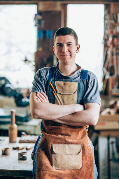 istock Portrait of young carpenter 1175060860