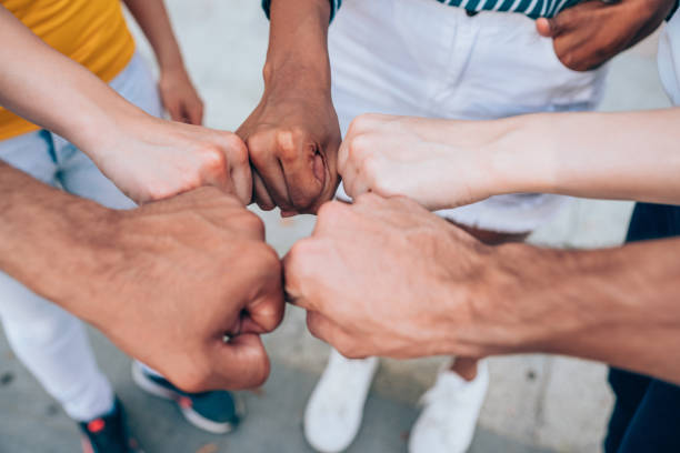 istock Group of friends showing unity 1175060923