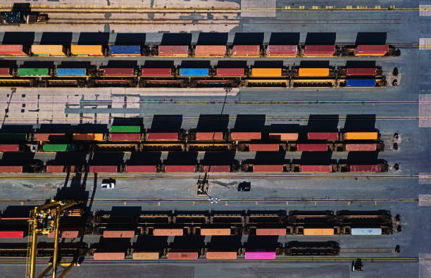 istock Aerial View of Rail Yard 1175061059