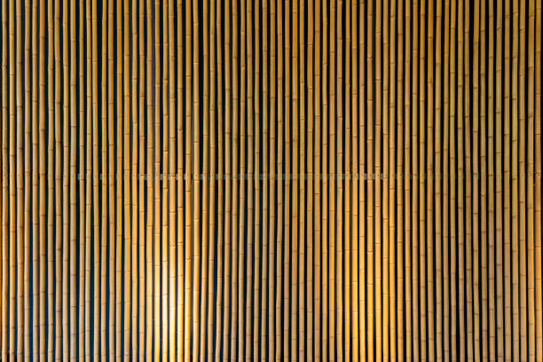 istock Bottom Lighting of Bamboo Wall. 1175062402