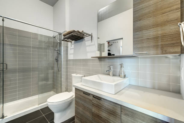 istock Full set of modern staged condominium in Montreal, Canada 1175065598