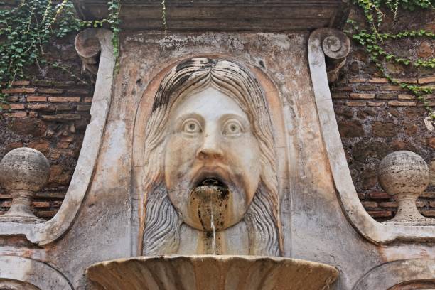 Fountain mask in Via Giulia, Rome