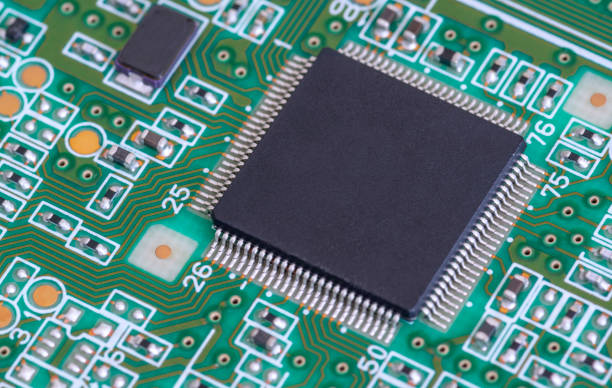 istock Close up of computer circuit board 1175066696