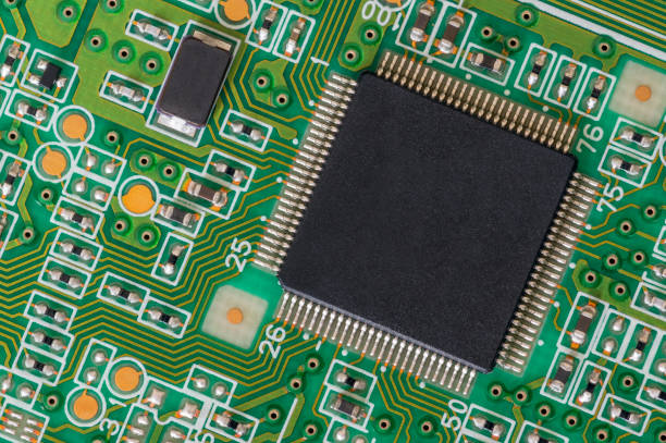 istock Close up of computer circuit board 1175066718