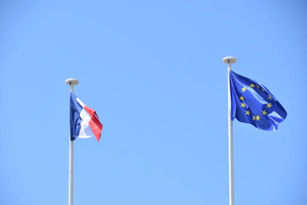 istock French and European Union flags 1175066994