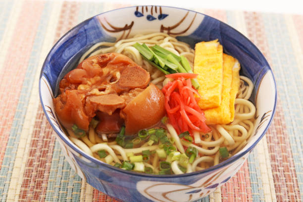 Okinawa soba noodle with pettitoes