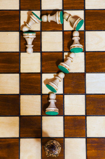 istock wooden chess board game background 1175072503