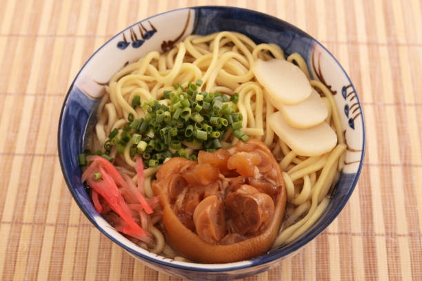 Okinawa soba noodle with pettitoes