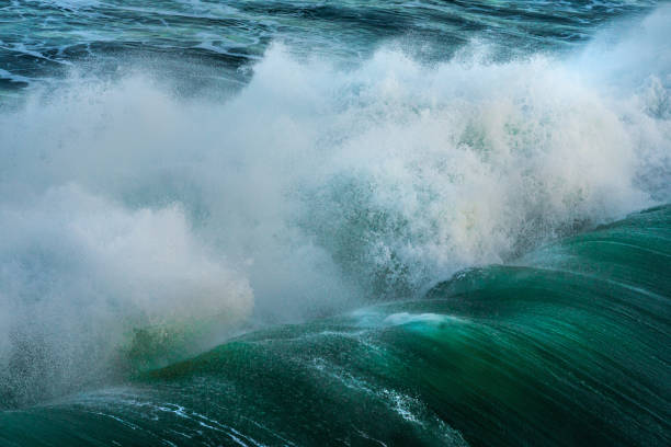 istock Water and Waves crashing at shore 1175074561