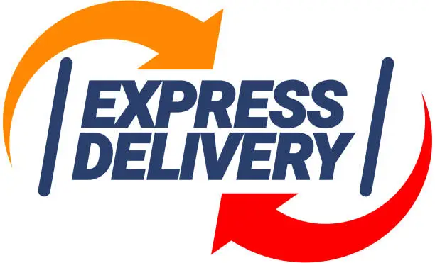 Vector illustration of Express delivery Symbol.