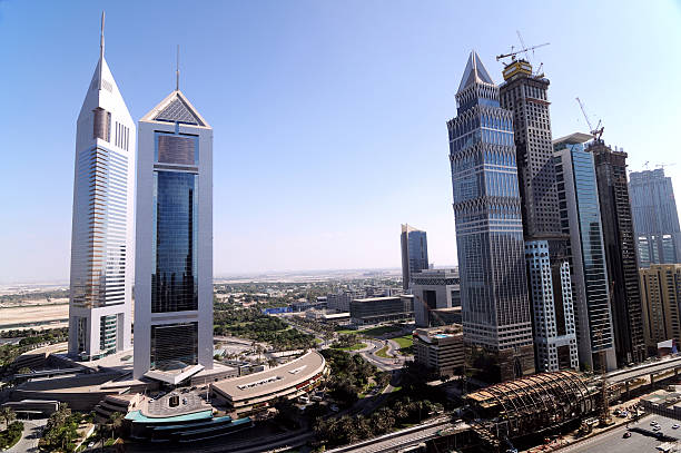 emirates tower,financial centre,offr towers,metro station,the new Dubai 