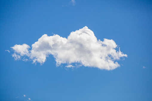 Natural cumulus cloud on a blue sky