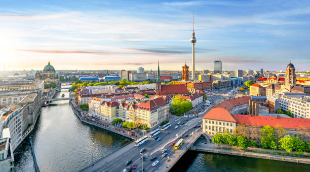 istock Berlin cityscape with Berlin cathedral and Television tower, Germany 1175079487