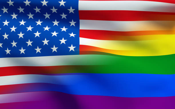 istock USA/LGBT flag 1175087009