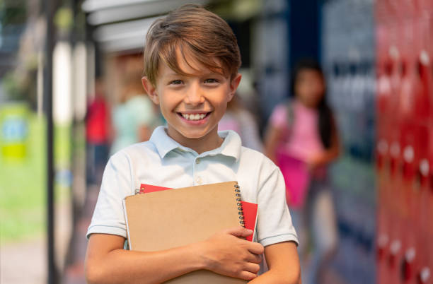 istock Happy boy at the school looking very happy 1175092204