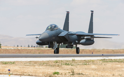 Virginia Beach, Virginia, USA - September 18, 2022: F-35 Lightning just taking off.