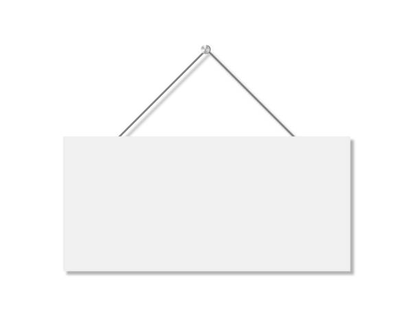 紙のデザインのための現実的なバナー。分離ベクトル図。白い背景に現実的なベクトル看板。 - プラカード点のイラスト素材／クリップアート素材／マンガ素材／アイコン素材