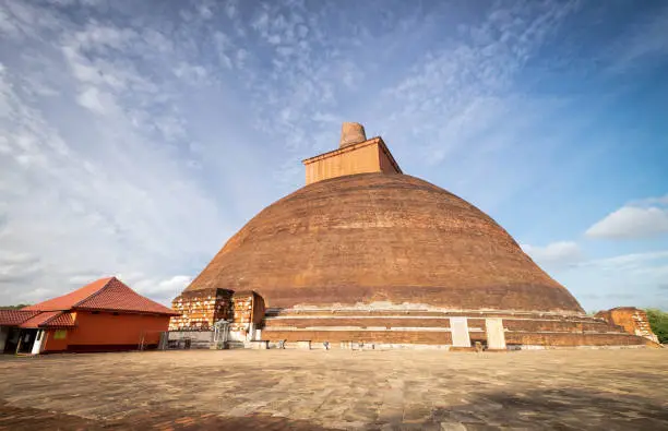 Photo of etavana Dagoba is one of the central landmarks in the sacred world heritage city of Anuradhapura, Sri Lanka,