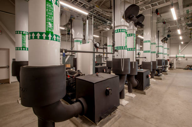 istock Mechanical Room with Pumps and Piping 1175127277