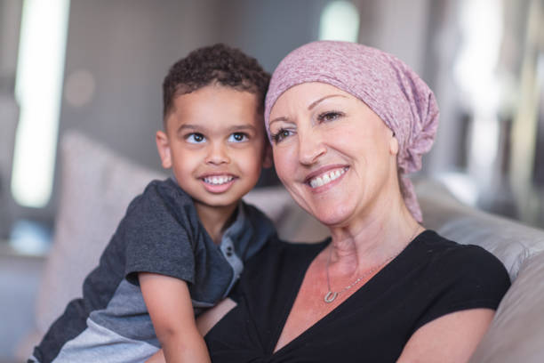 istock Woman with cancer spends precious time with her son 1175131320