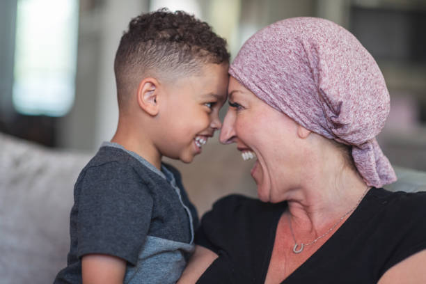 istock Woman with cancer spends precious time with her playful son 1175131321