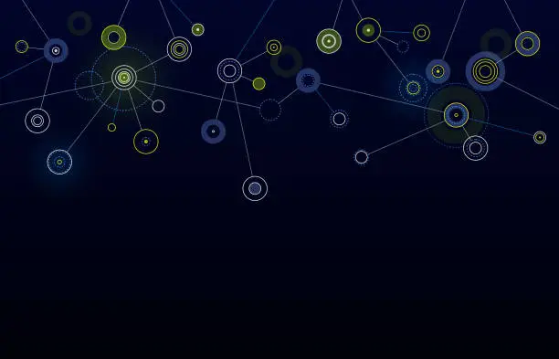 Vector illustration of unique network