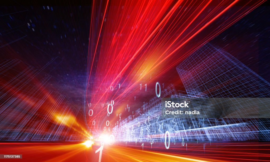 Data communications and cloud computing network concept Cloud Computing Stock Photo