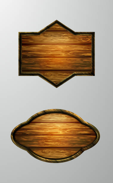 istock Vector realistic illustration of wooden signboard 1175141820