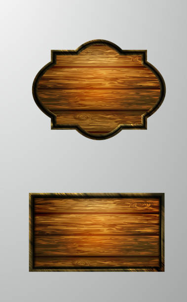 istock Vector realistic illustration of wooden signboard 1175141888