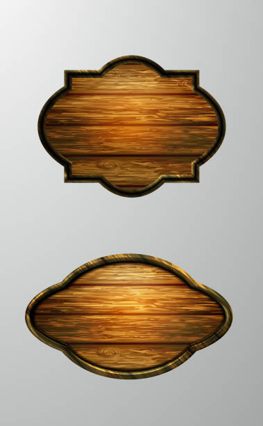 istock Vector realistic illustration of wooden signboard 1175142539