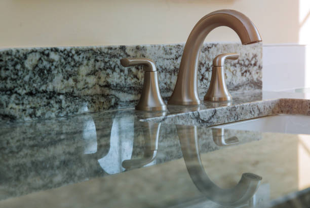 istock Ceramic sink modern bathroom counter tap 1175148524