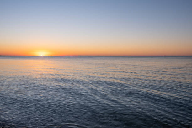 istock Minimalist sunset over sea with copy space 1175148592