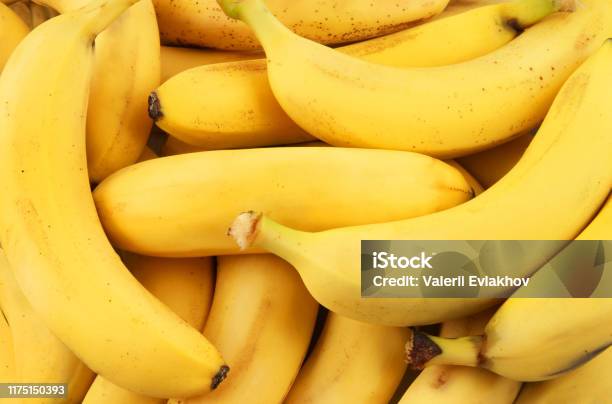 Fresh Bananas Background Stock Photo - Download Image Now - Banana, Backgrounds, Fruit