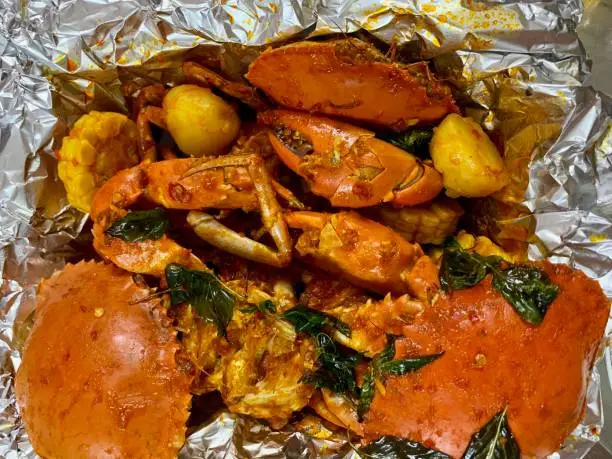 Photo of Vietnamese stir fried crab with cajun sauce