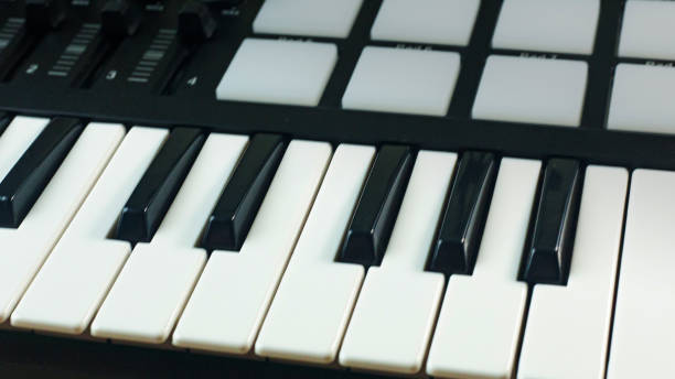 istock midi controller Sound Synthesizers device for music EDM producer. 1175153321